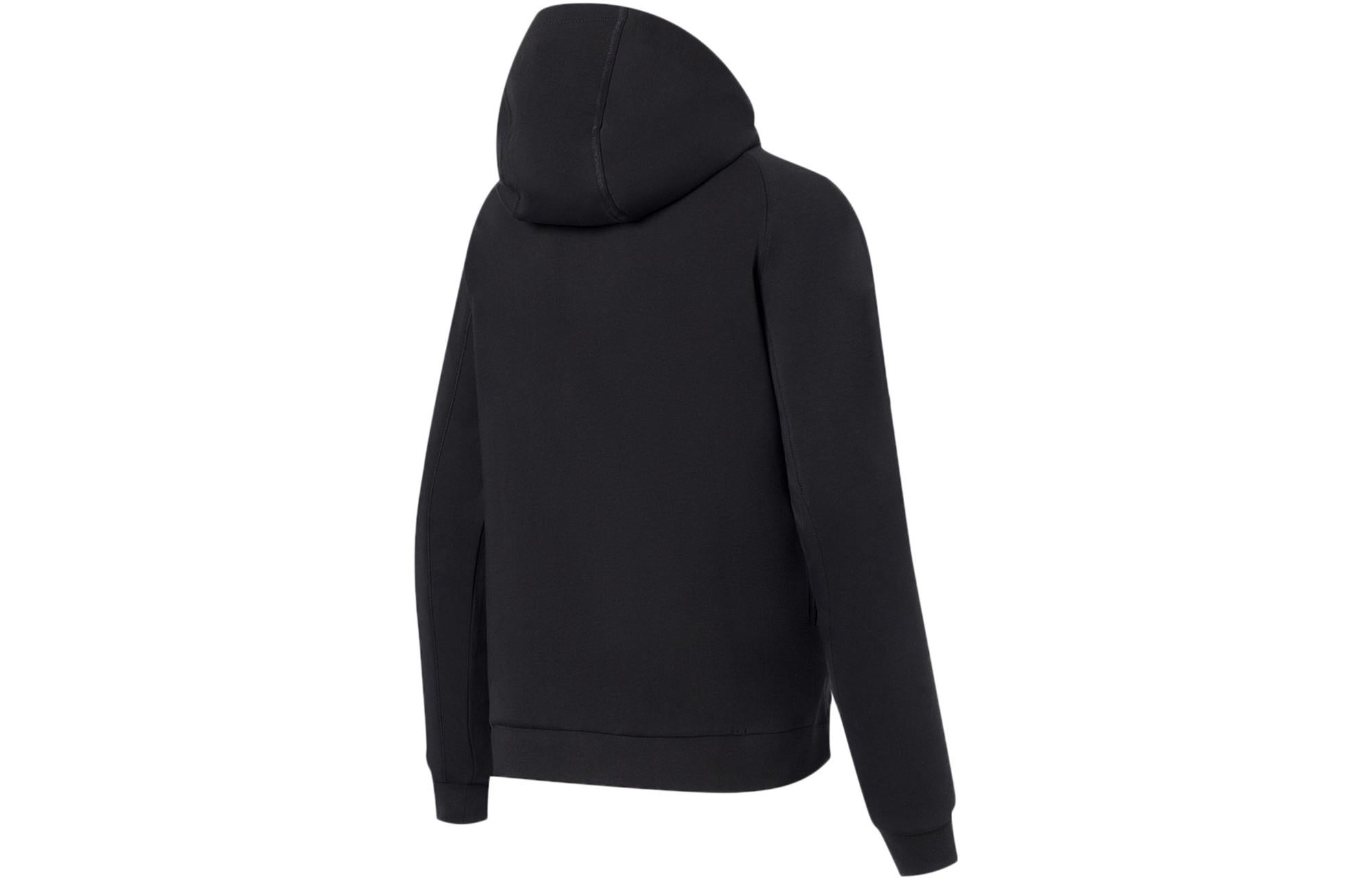 (WMNS) Li-Ning Essentials Logo Full Zip Training Hooded Jacket 'Black' AWDS780-2 - 2