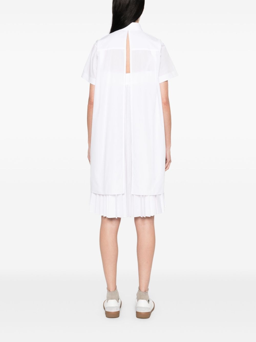 pleated shirt dress - 4