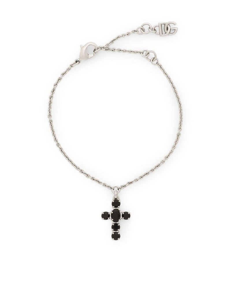cross-pendant fine-link bracelet 1
