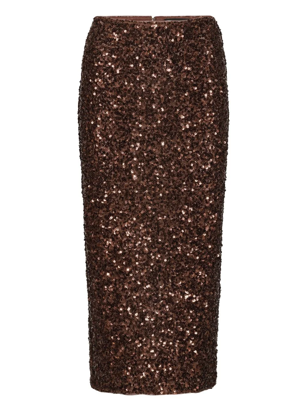 sequin-embellished midi pencil skirt - 1