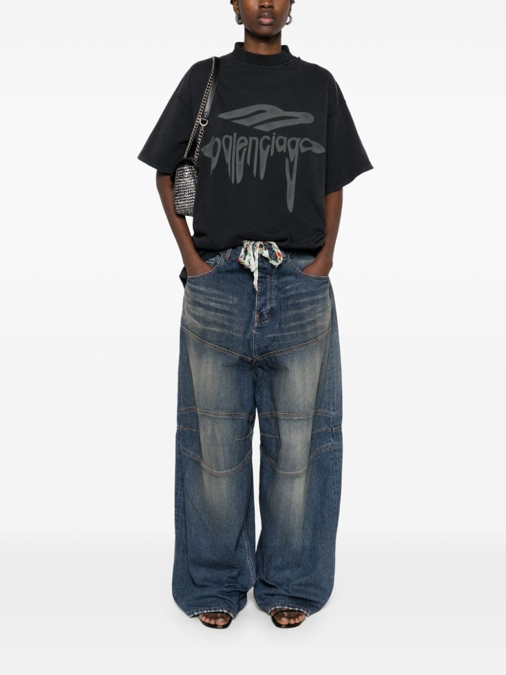 logo-patch jeans - 3