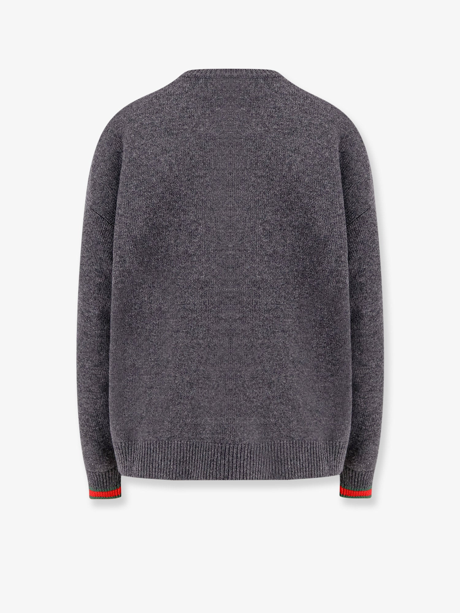 Wool And Cashmere Sweater With Web Details - 5