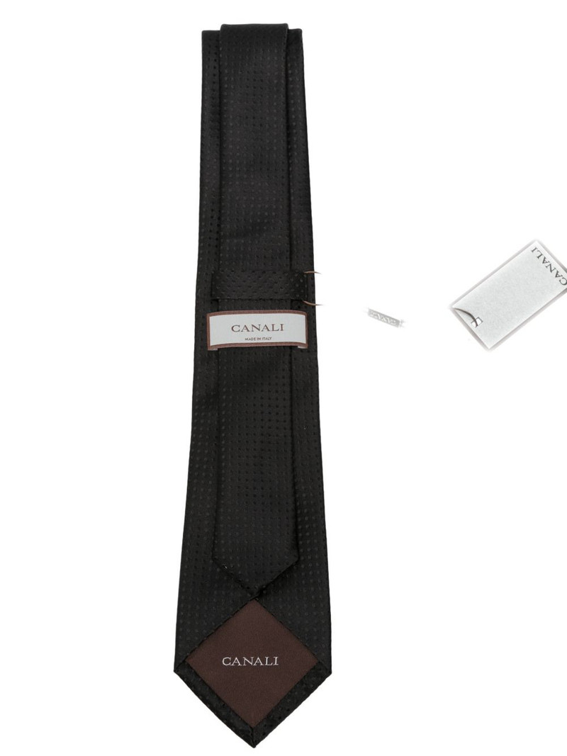 Canali textured tie outlook