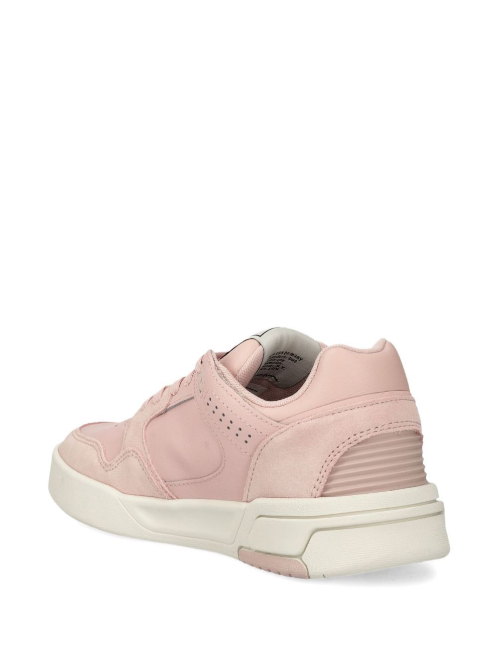 logo-detail perforated sneakers - 4