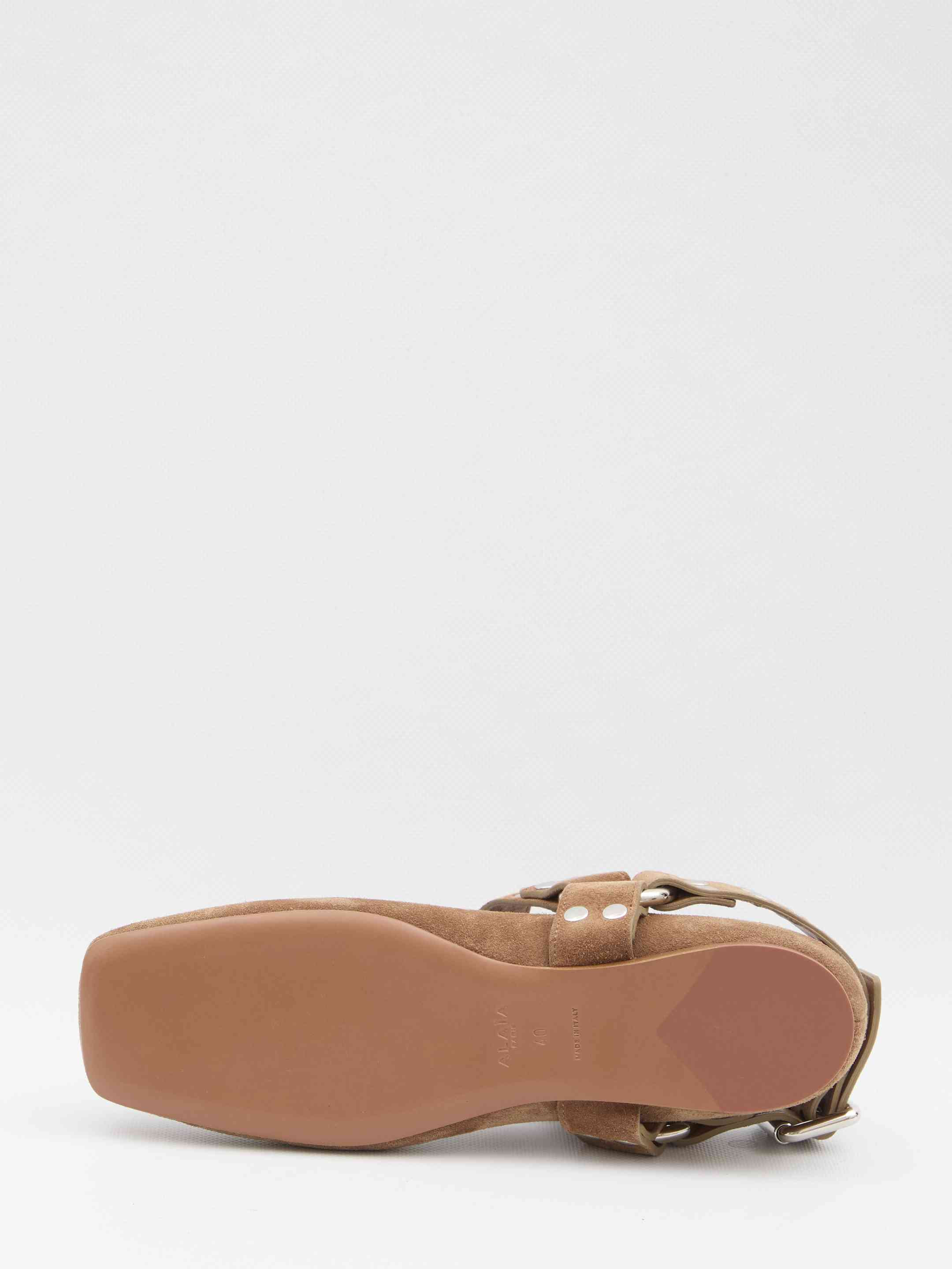 Alaia Women Suede Ballet Flats - 4