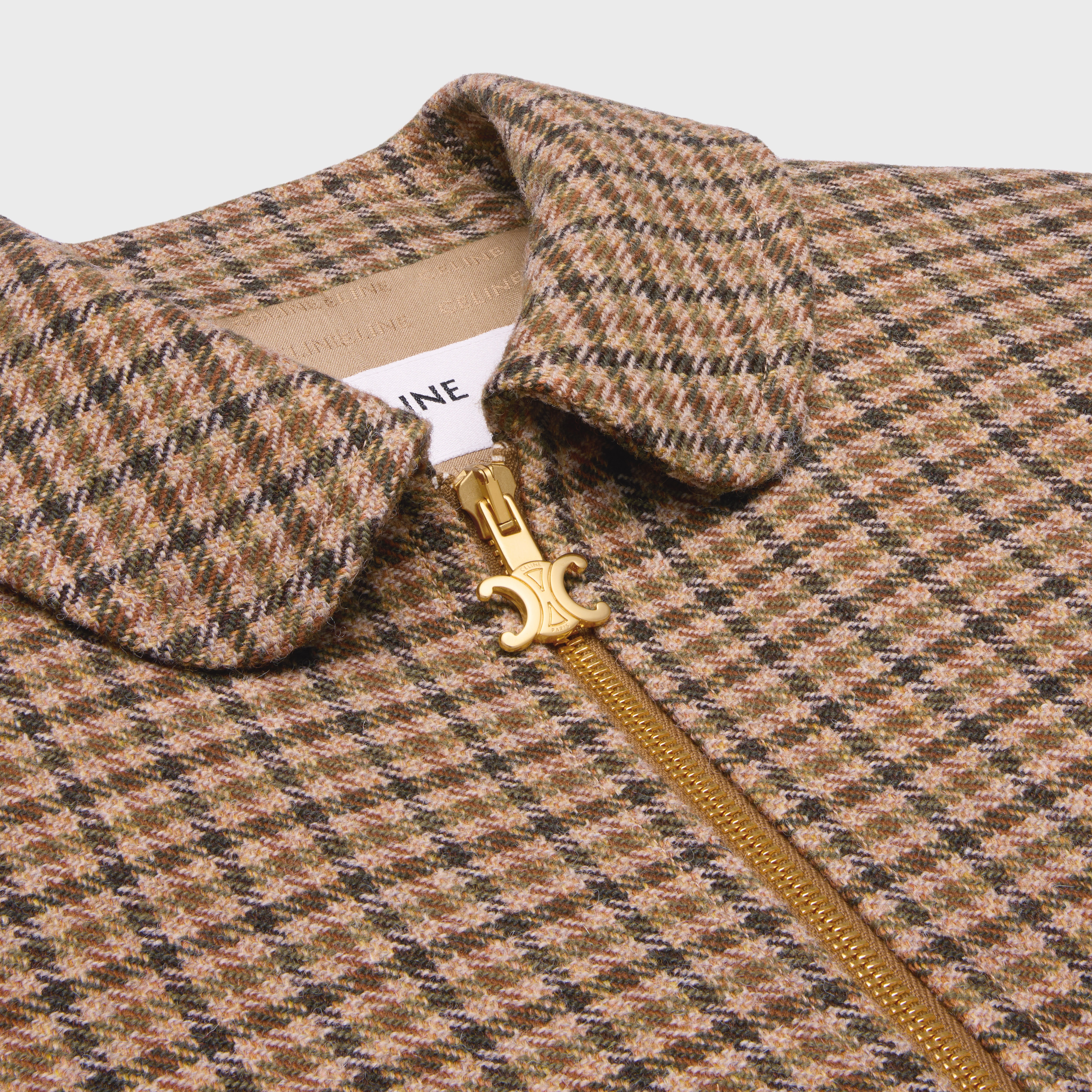 Chelsea blouson jacket in check wool - 3