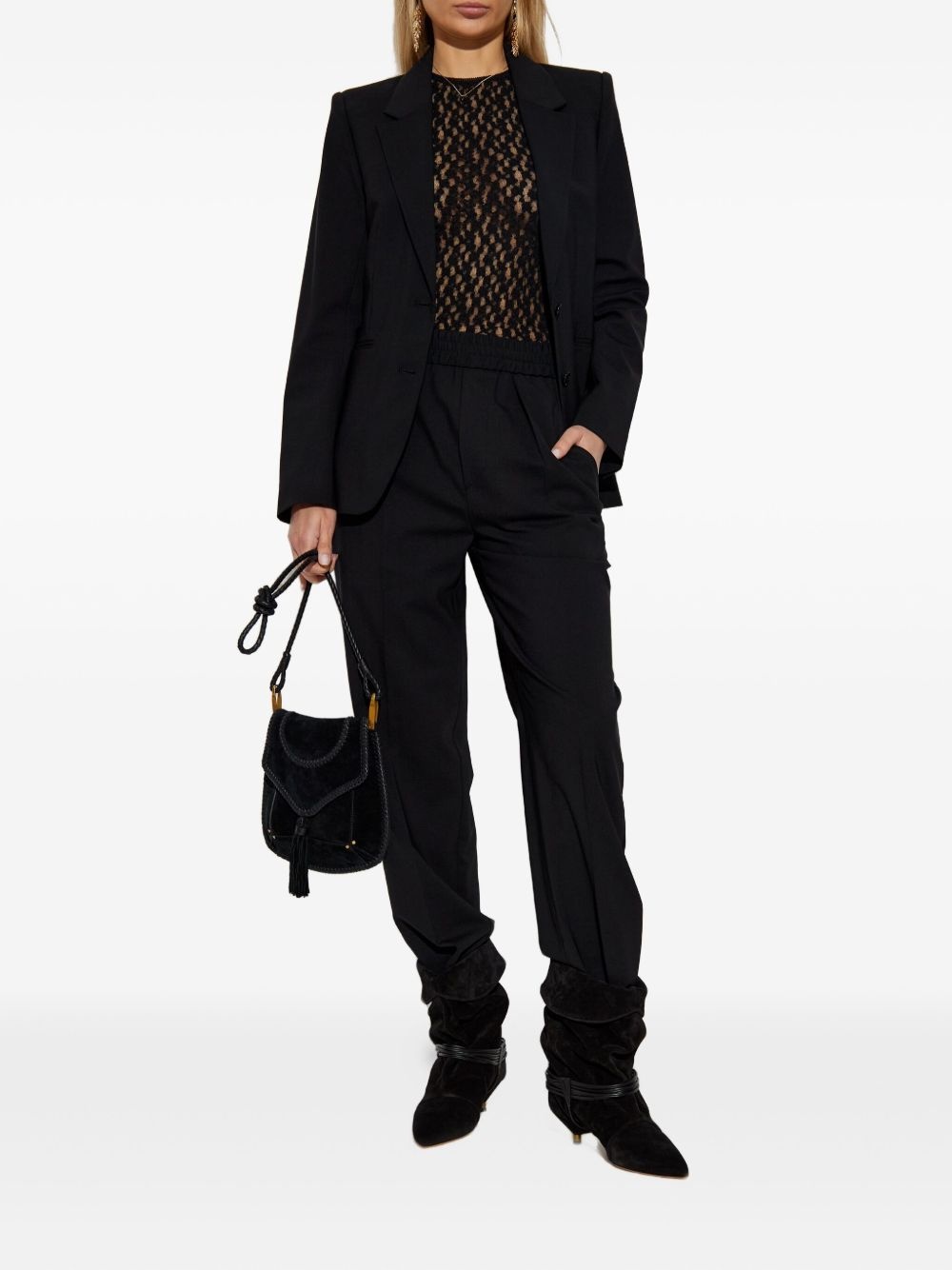 virgin-wool high-rise trousers - 2