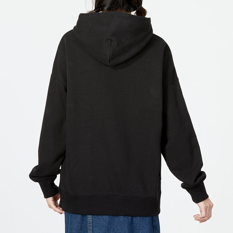 (WMNS) PUMA Oversized Graphic Hoodie 'Black' 537633-51 - 4