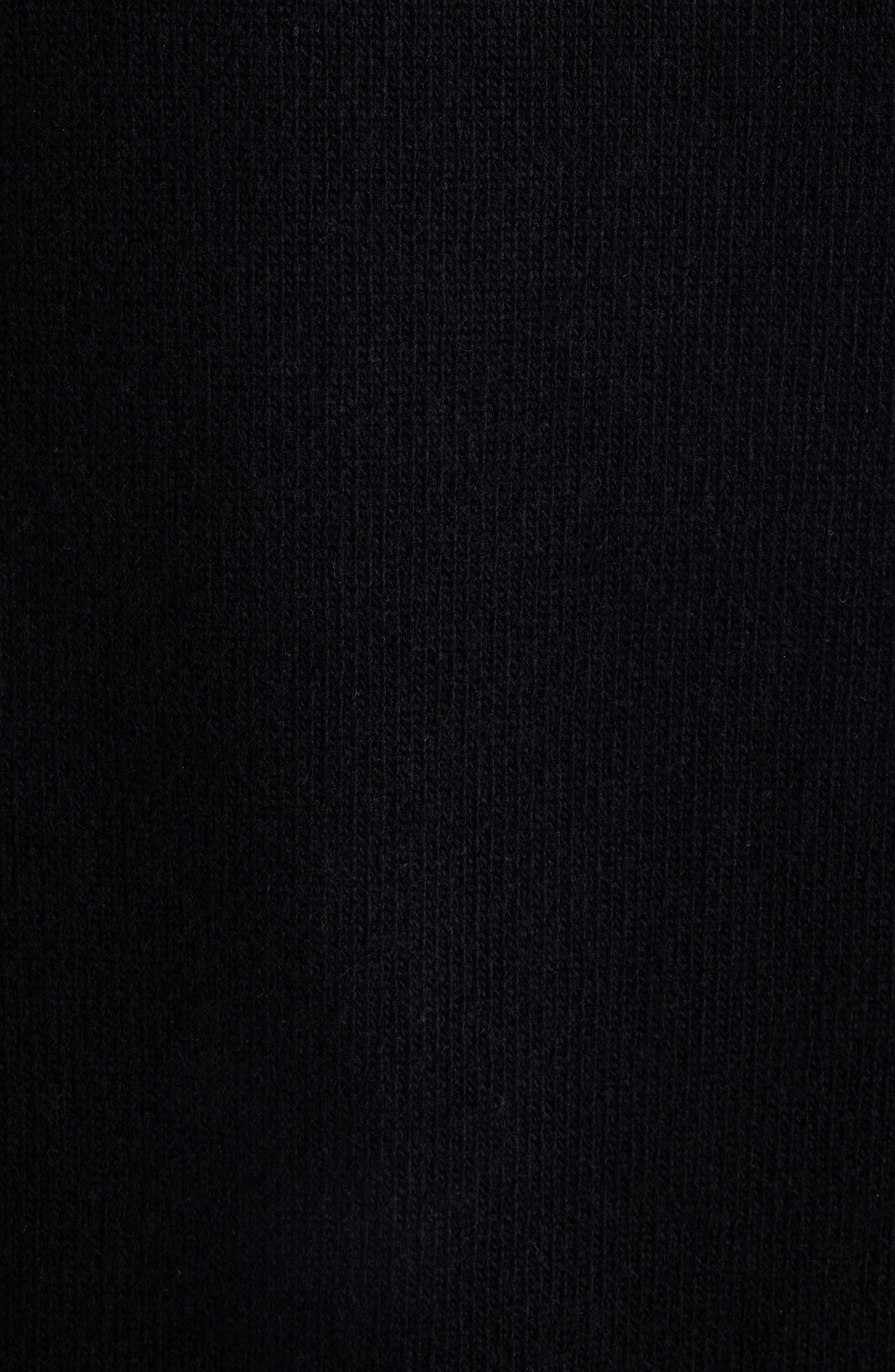 Balenciaga Logo Embroidered Wool Sweater in 1000 Black at Nordstrom - 5