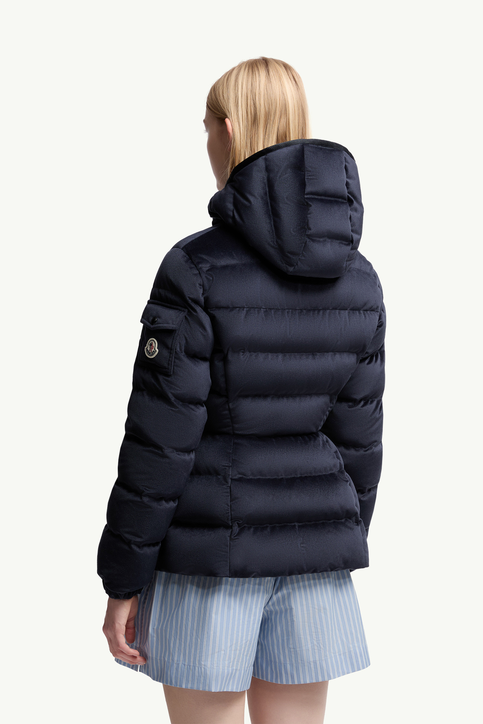 Barante Hooded Velour Short Down Jacket - 5