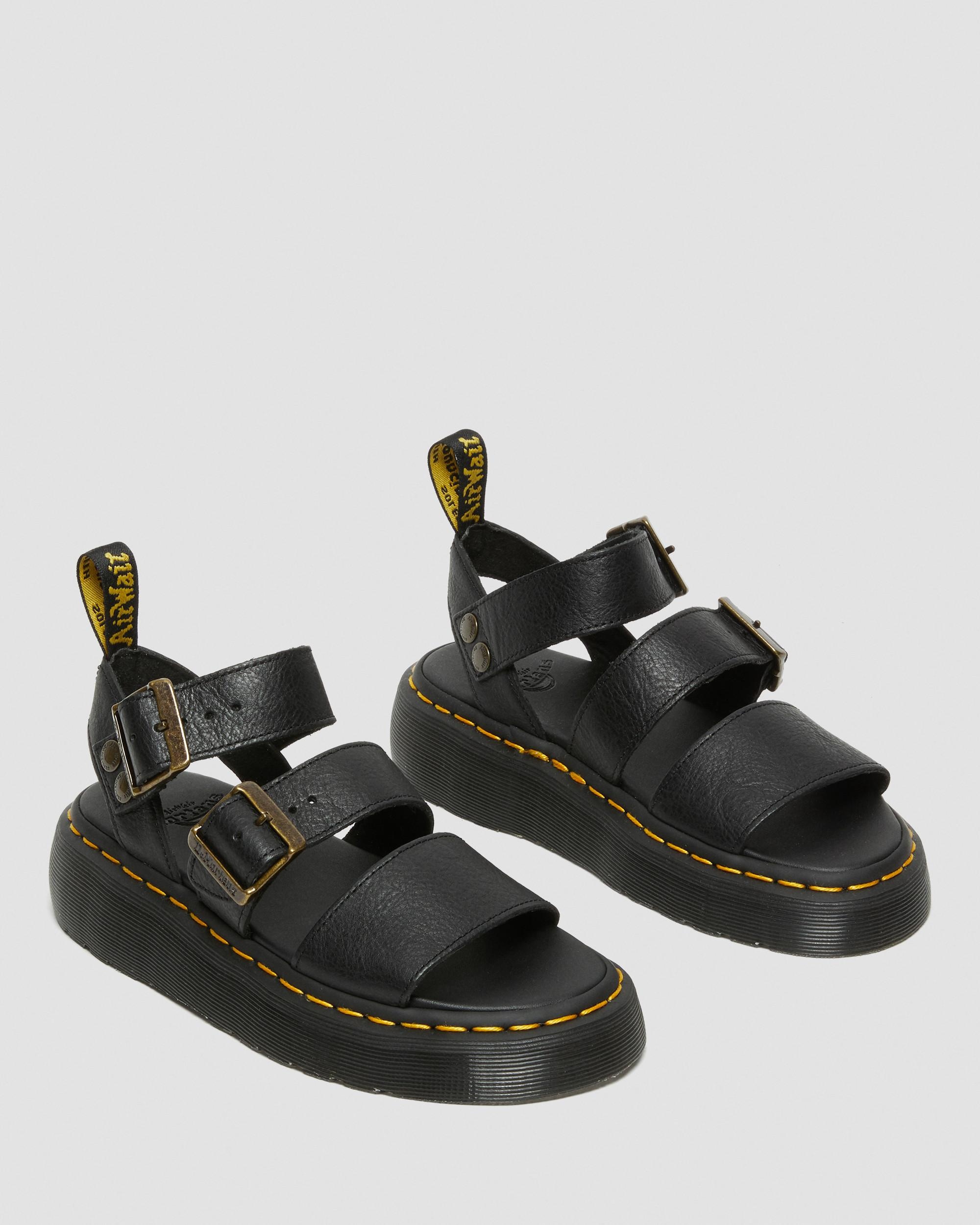 Gryphon Pisa Leather Platform Sandals - 9