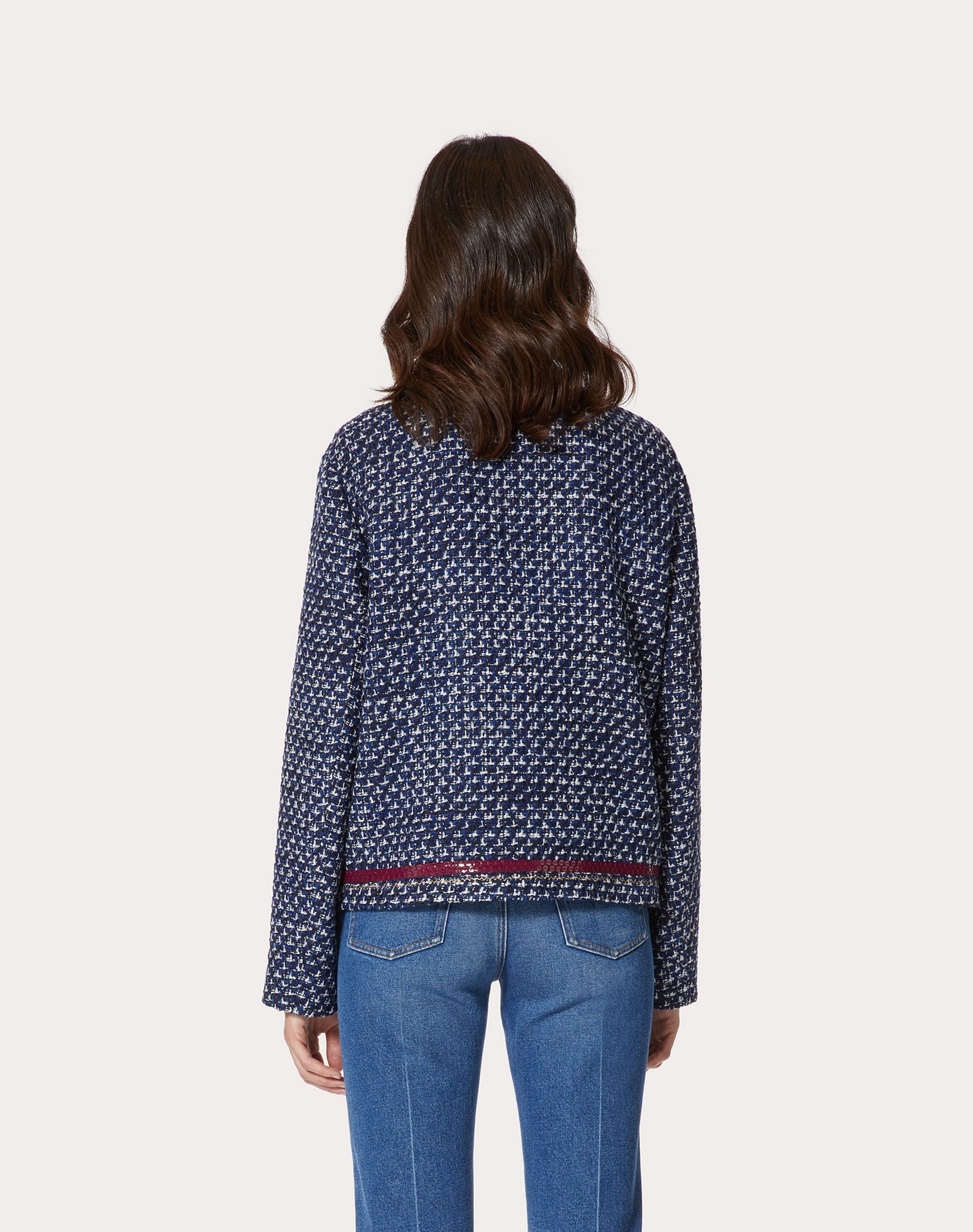 EMBROIDERED JACKET IN SENSATION TWEED - 4