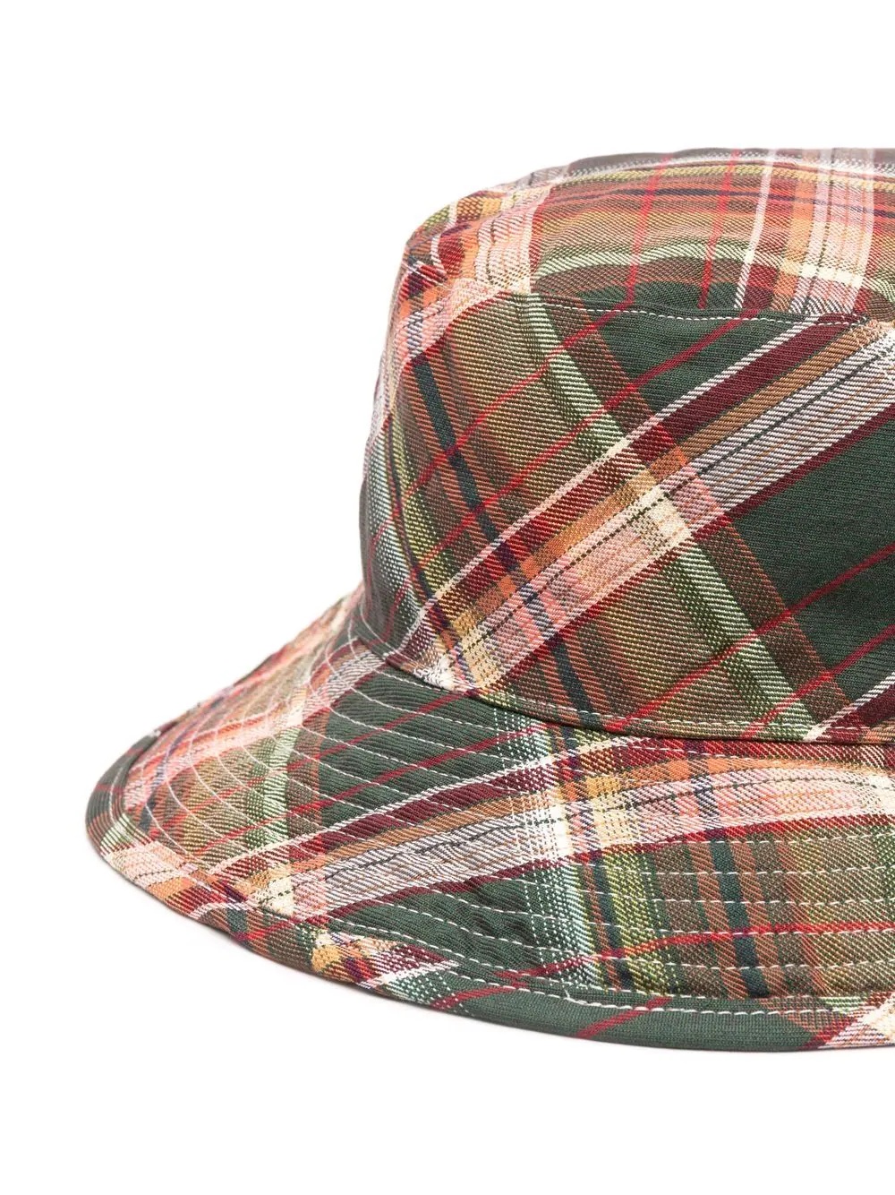 checked seersucker bucket hat - 2