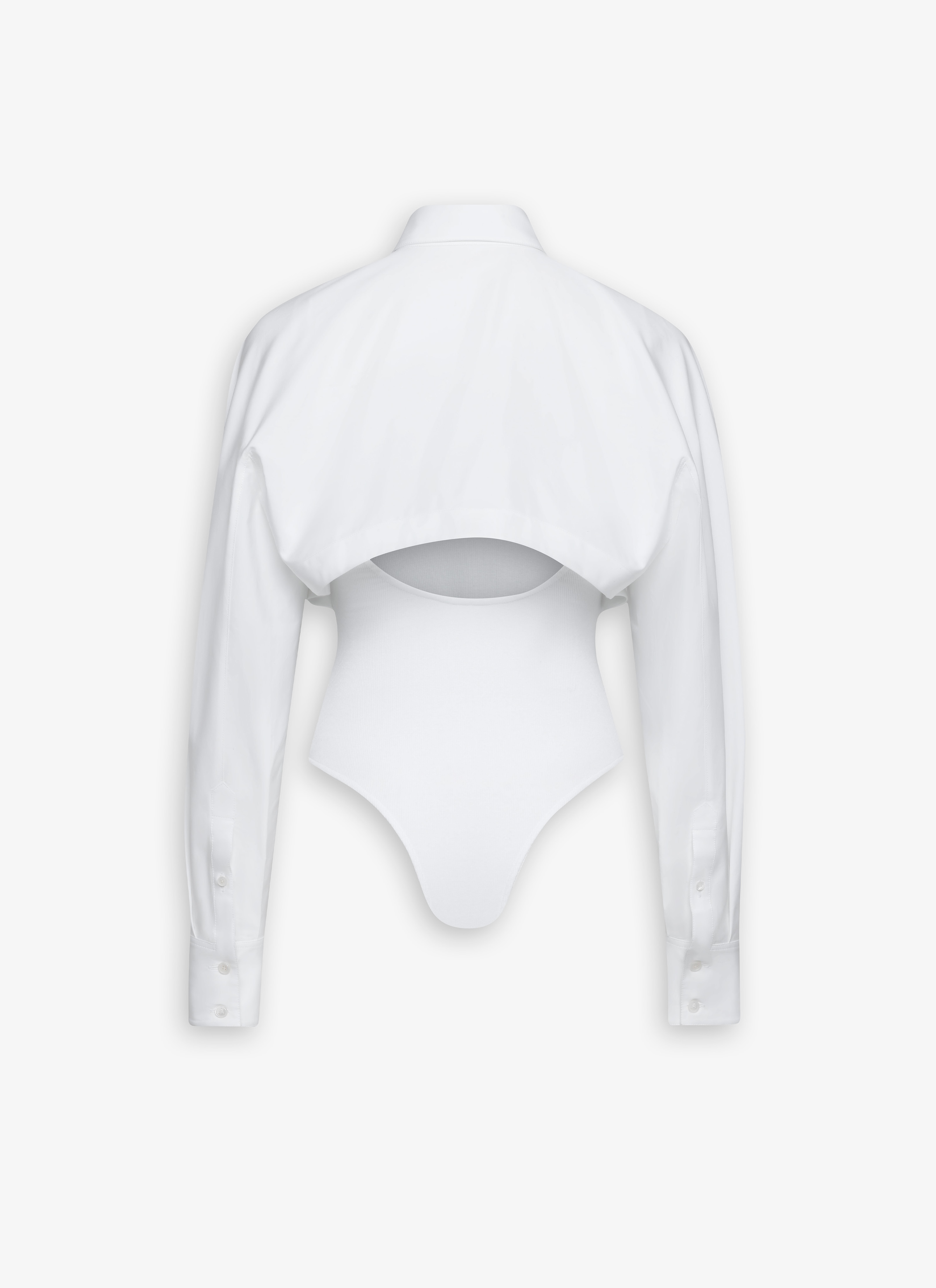 POPLIN SHIRT BODYSUIT - 2