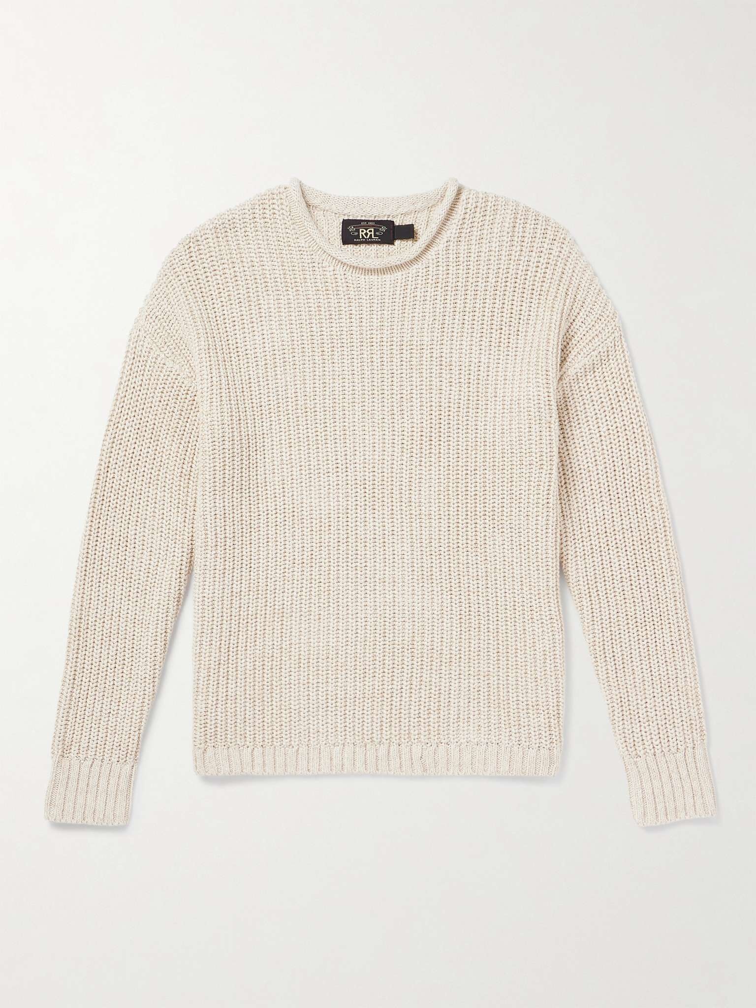 Ribbed Linen and Cotton-Blend Sweater - 1