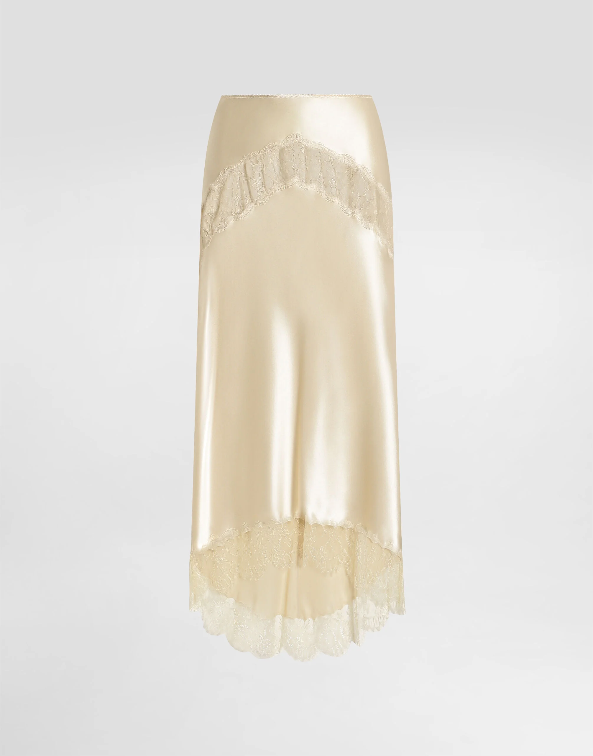 Silk satin skirt - 1