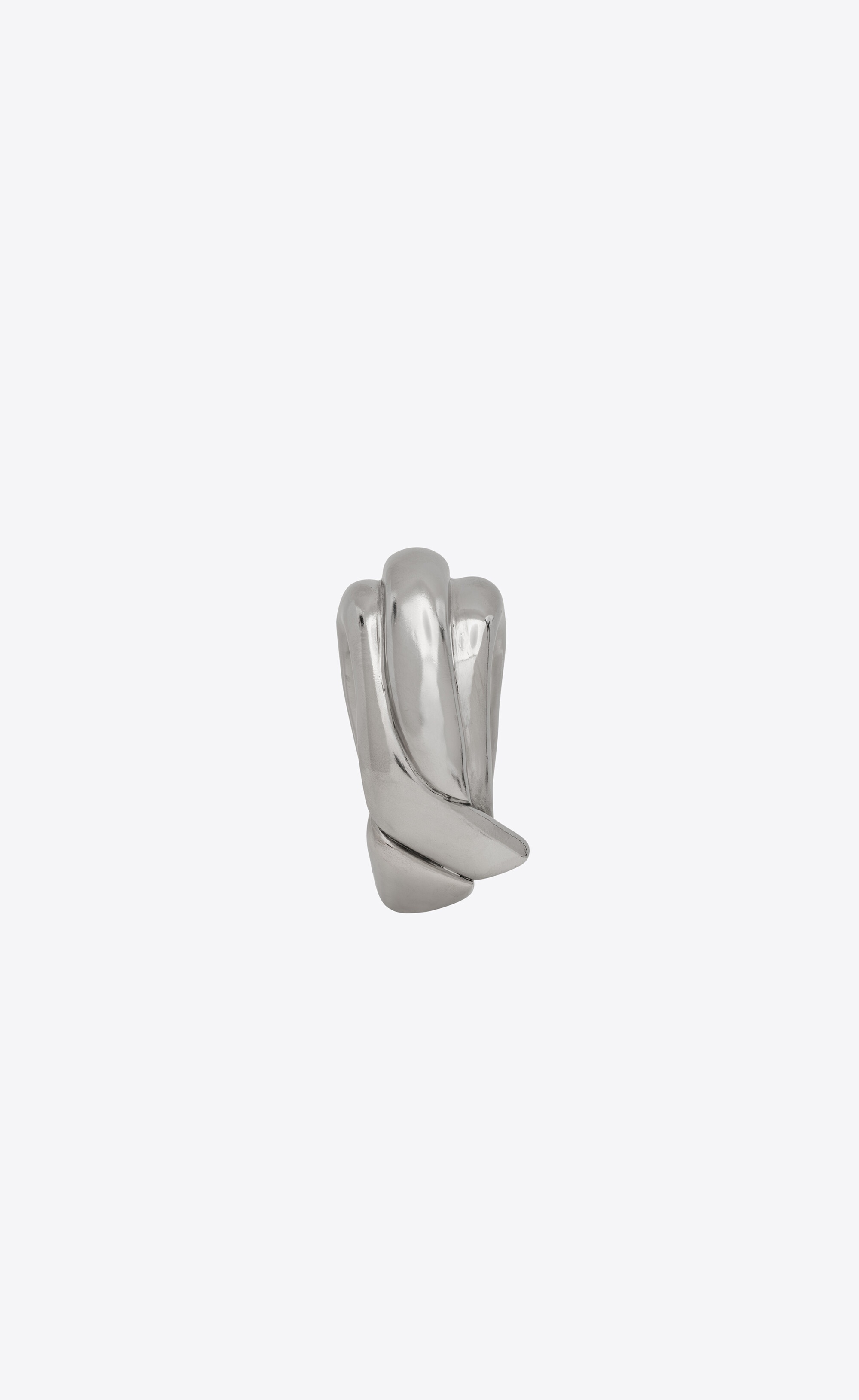 organic curve cuff in metal - 3