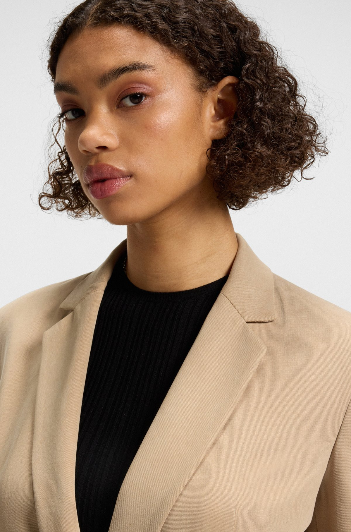 RELAXED-FIT BLAZER WITH DOUBLE-BREASTED CLOSURE - 5