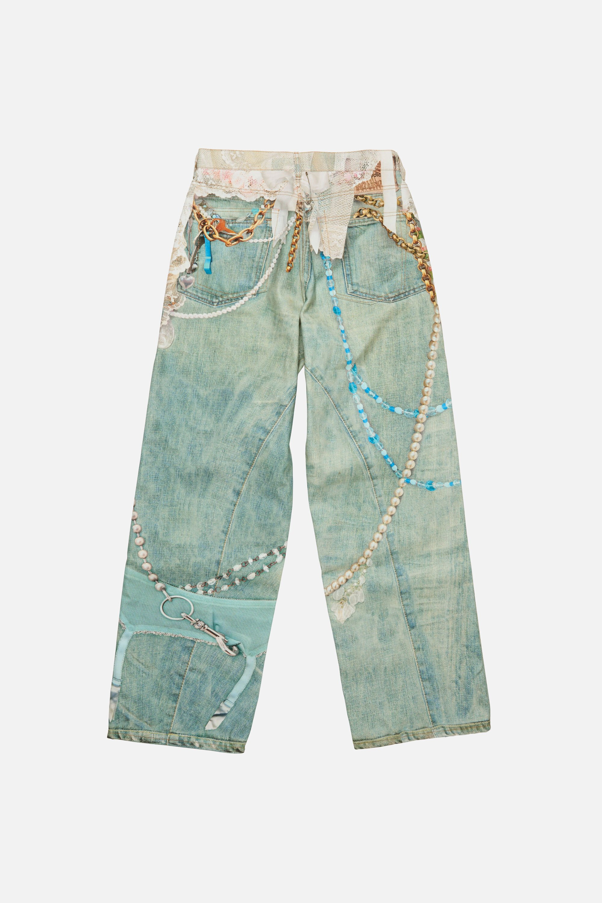 Loose fit jeans - 1981 - White/green - 10