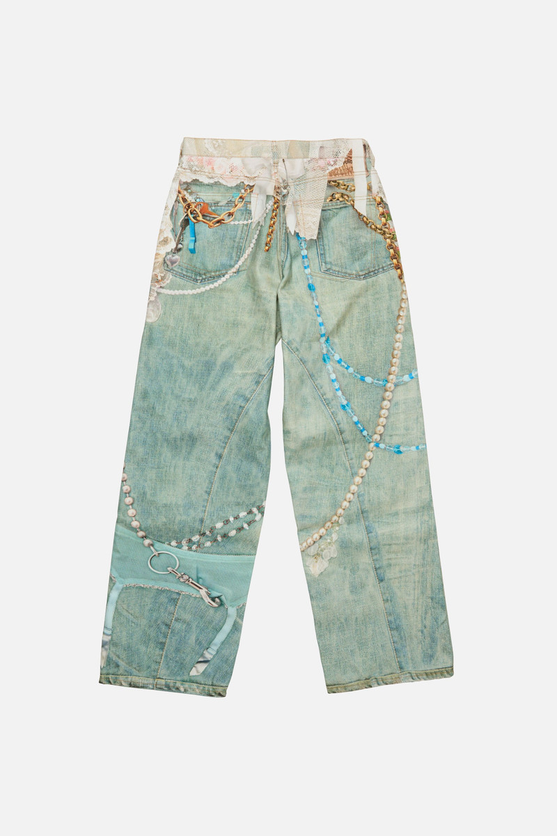 Loose fit jeans - 1981 - White/green 10