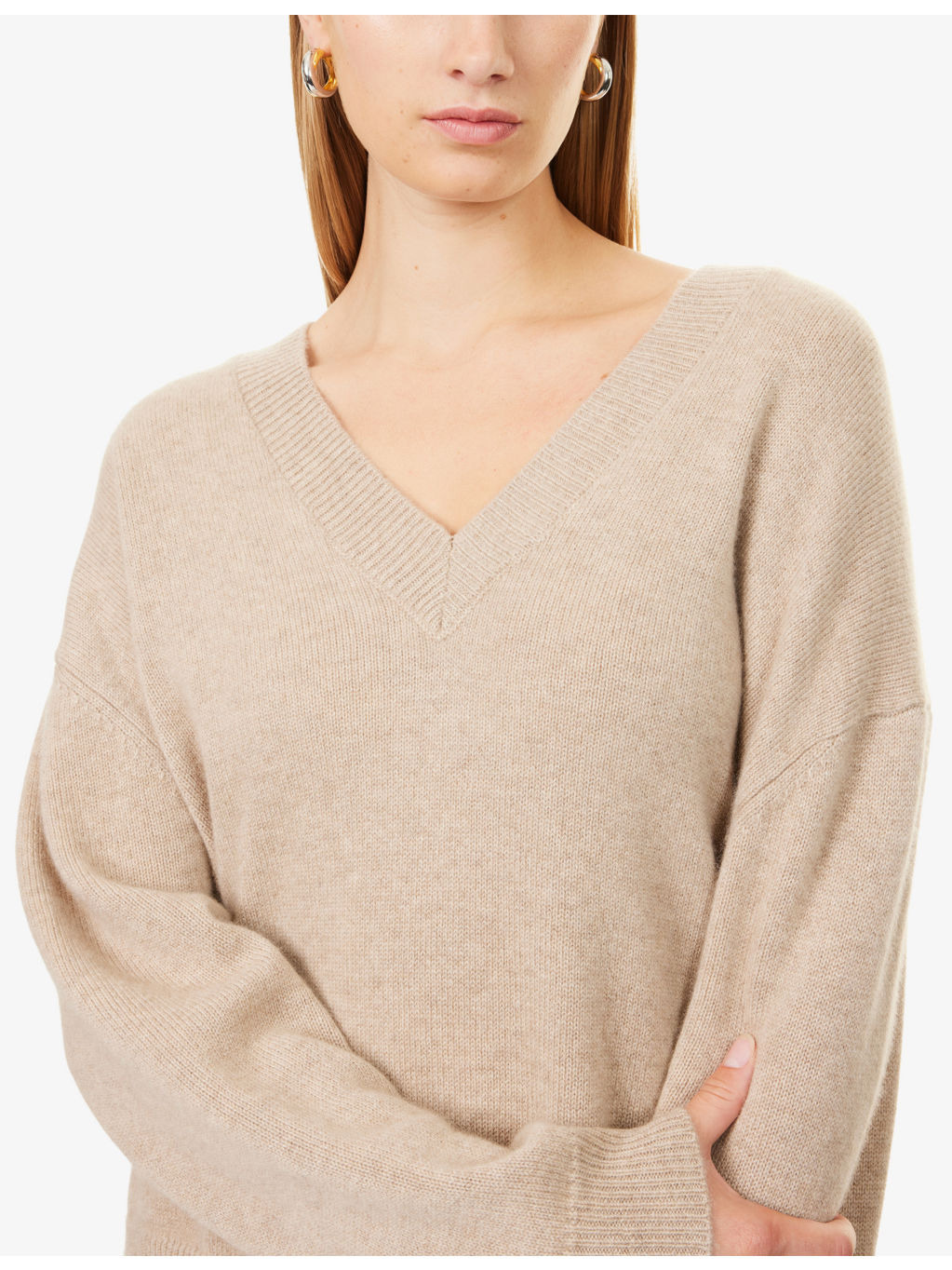 Lee V-Neck Cashmere Jumper - 5