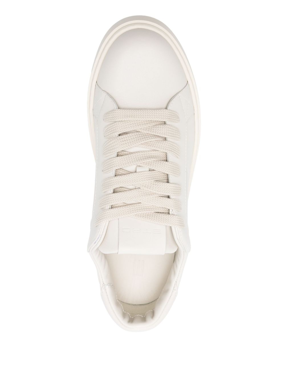 leather low-top sneakers - 4