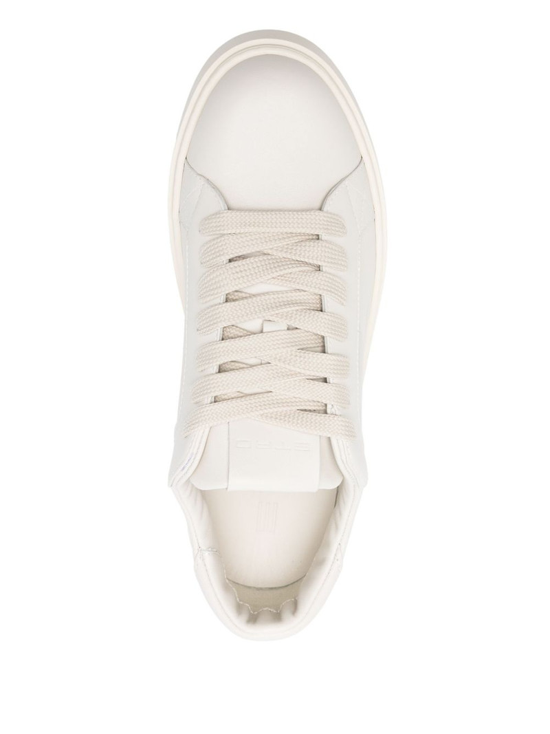 leather low-top sneakers 4