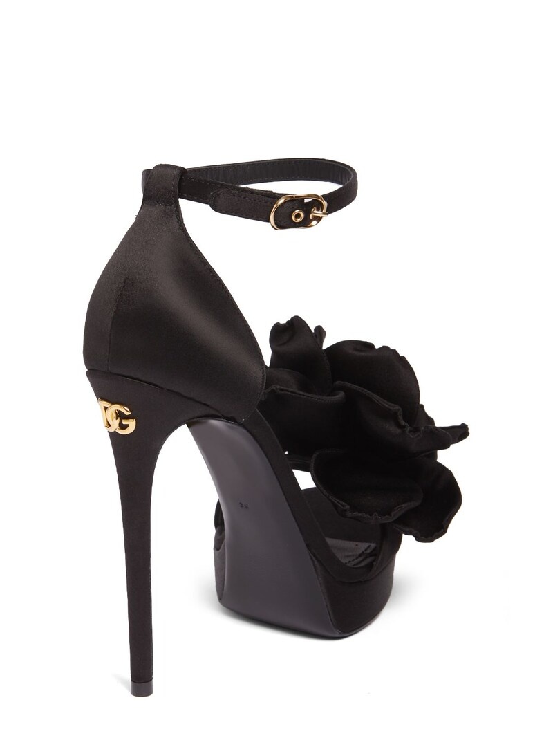 105mm Keira satin platform sandals - 3