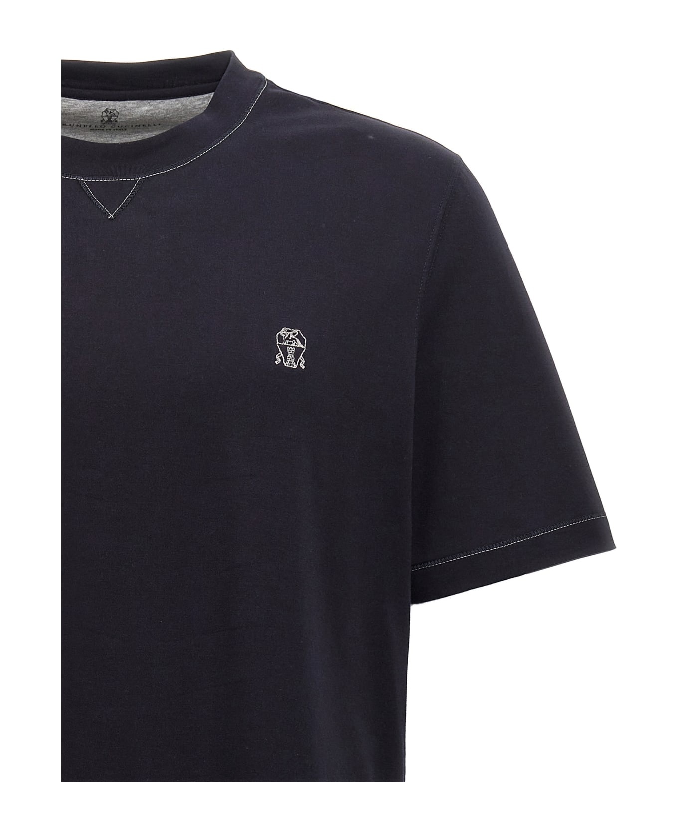 Logo Embroidery T-shirt - 3