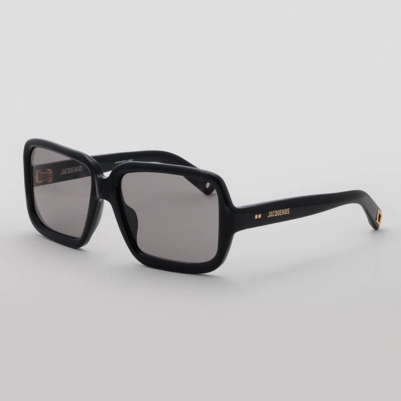 LINDA FARROW Cabana Oversize Sunglasses in Black outlook