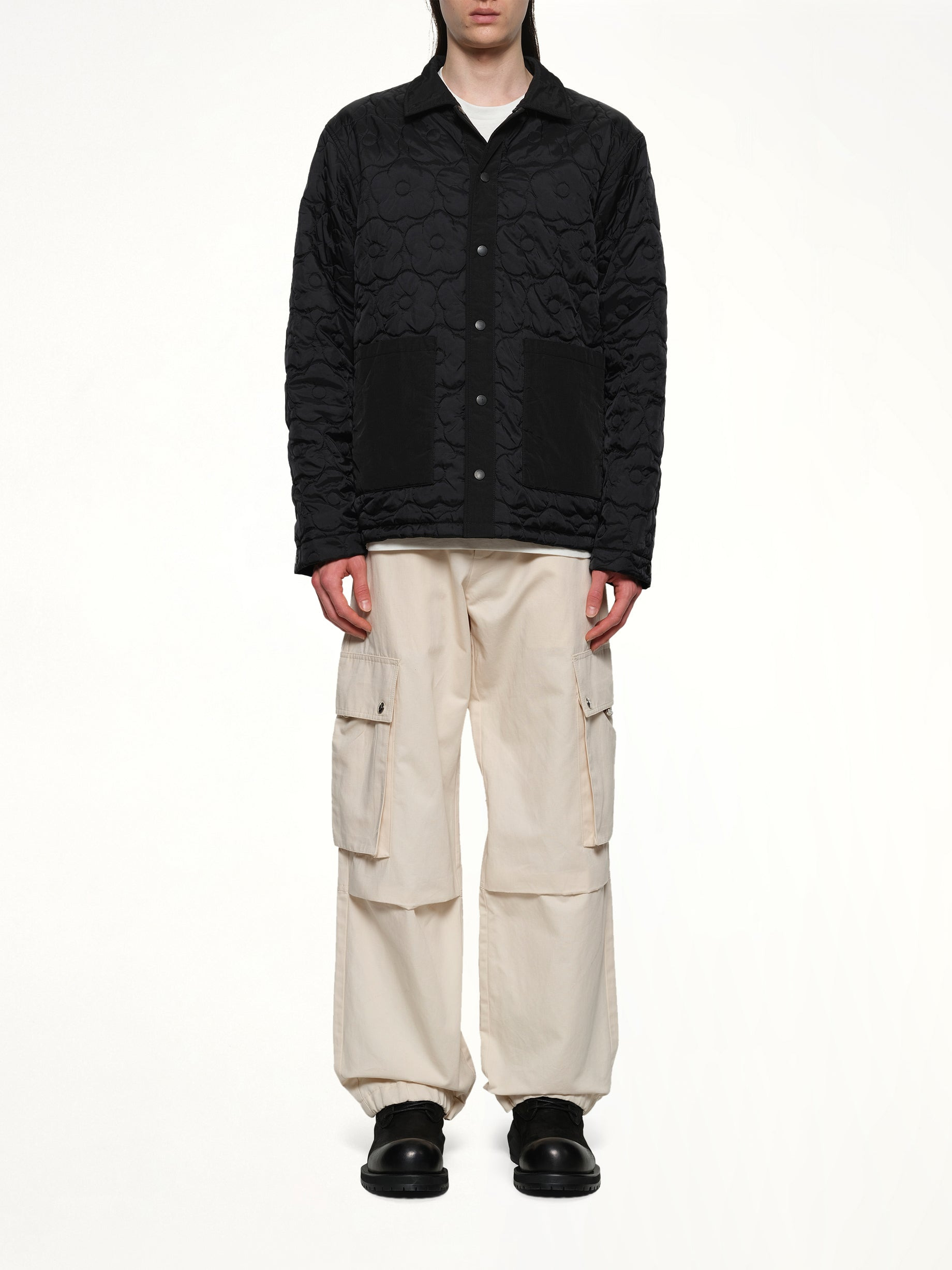 Boke Flower 2.0 Reversible Heavy Coach Jacket in Black - 14