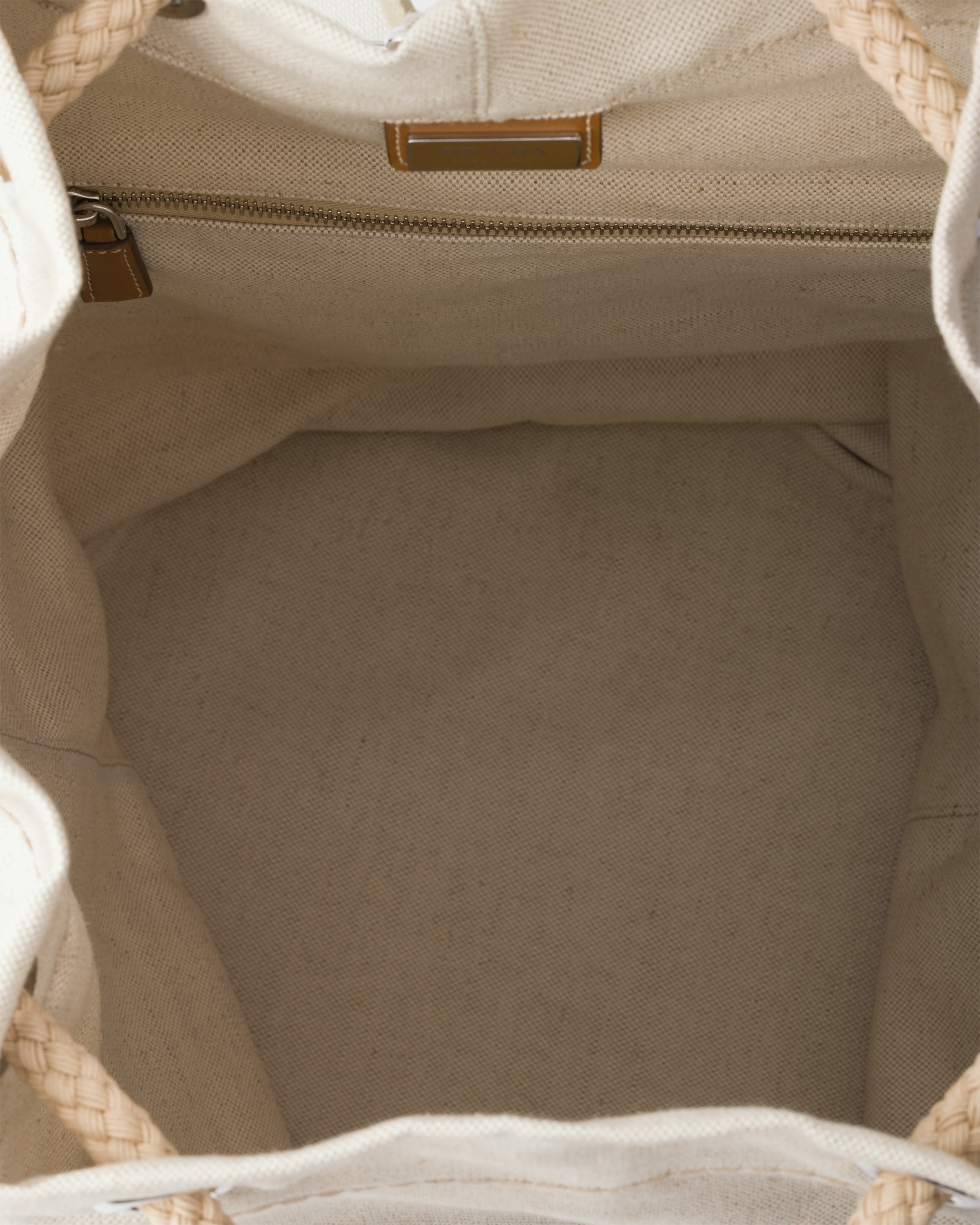 Linen blend drawstring duffel bag - 5