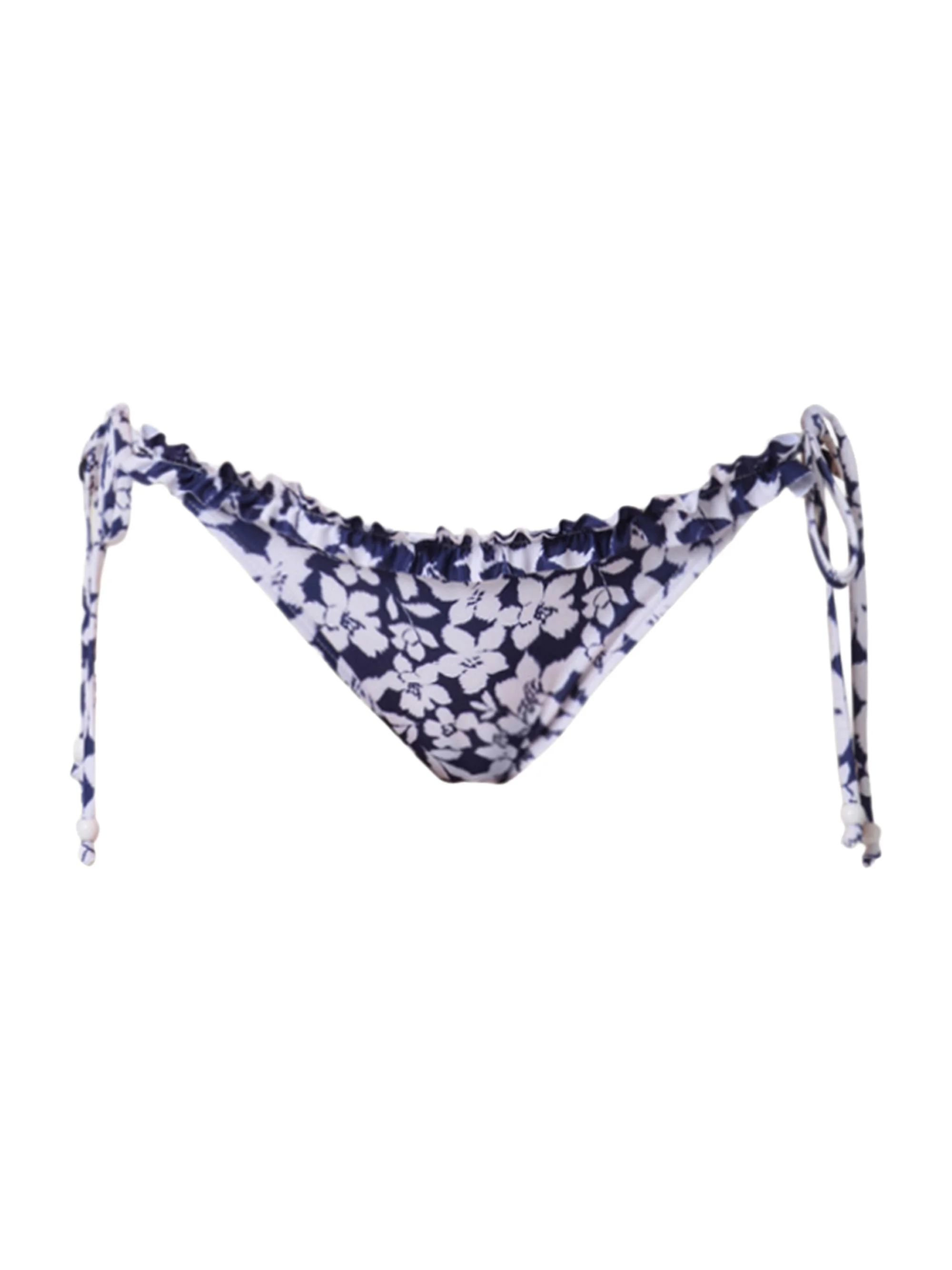 Women's Floral Bikini Bottom - Navy - 1