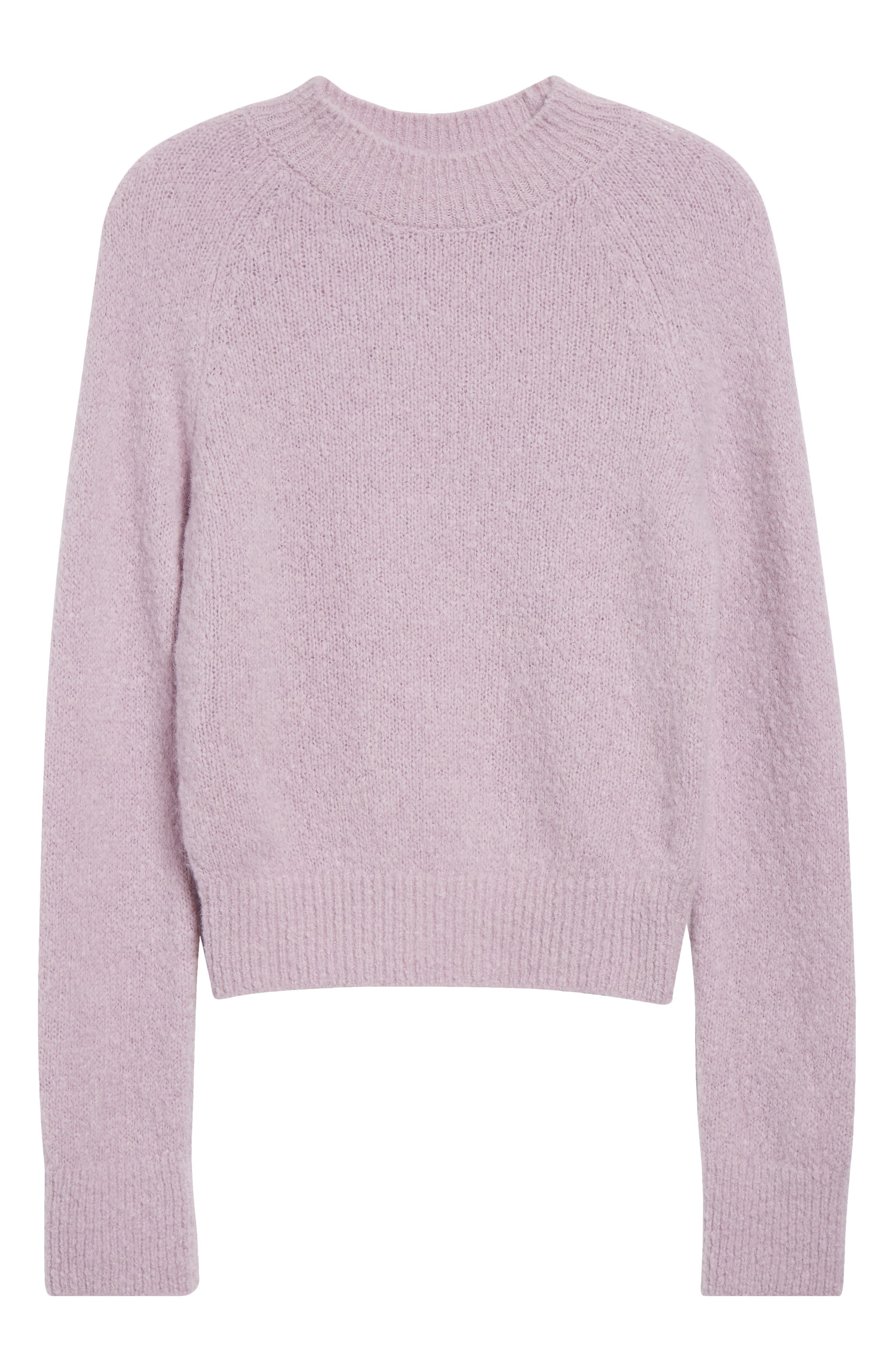 Dries Van Noten Texas Alpaca Blend Crewneck Sweater in Lilac at Nordstrom - 6