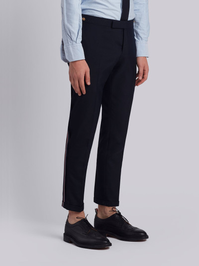 Thom Browne Low Rise Skinny Trouser With Red, White And Blue Selvedge Back Leg Placement In School Uniform Plain outlook