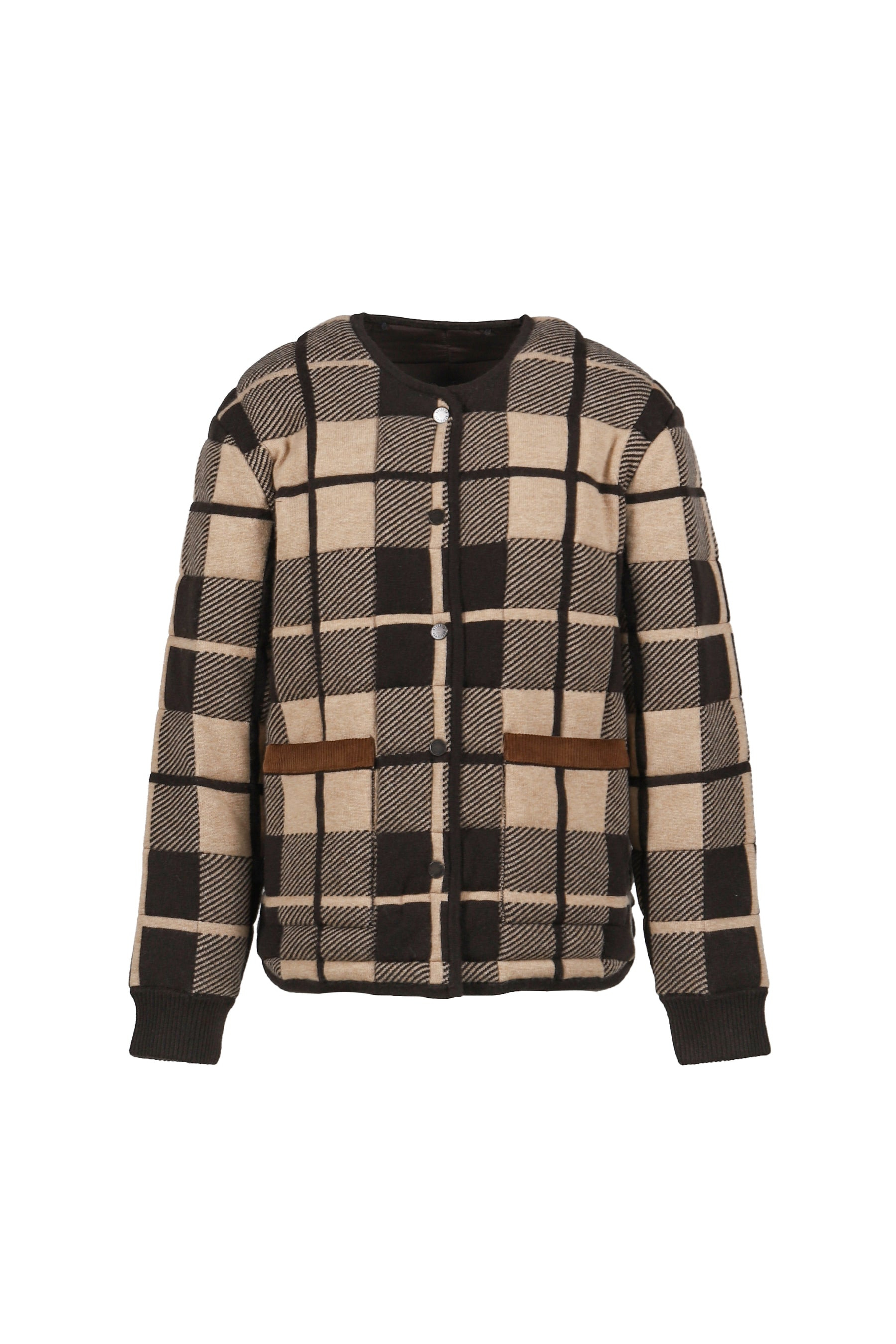 Quilted Plaid Liner Jacket - 6