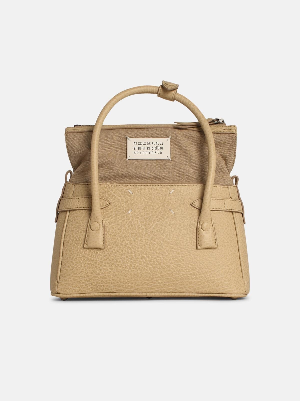 ショルダーバッグ・ポシェット Maison Margiela '5Ac East West' Cream Leather Bag Maison Margiela '5AC EAST WEST' CREAM LEATHER BAG | REVERSIBLE