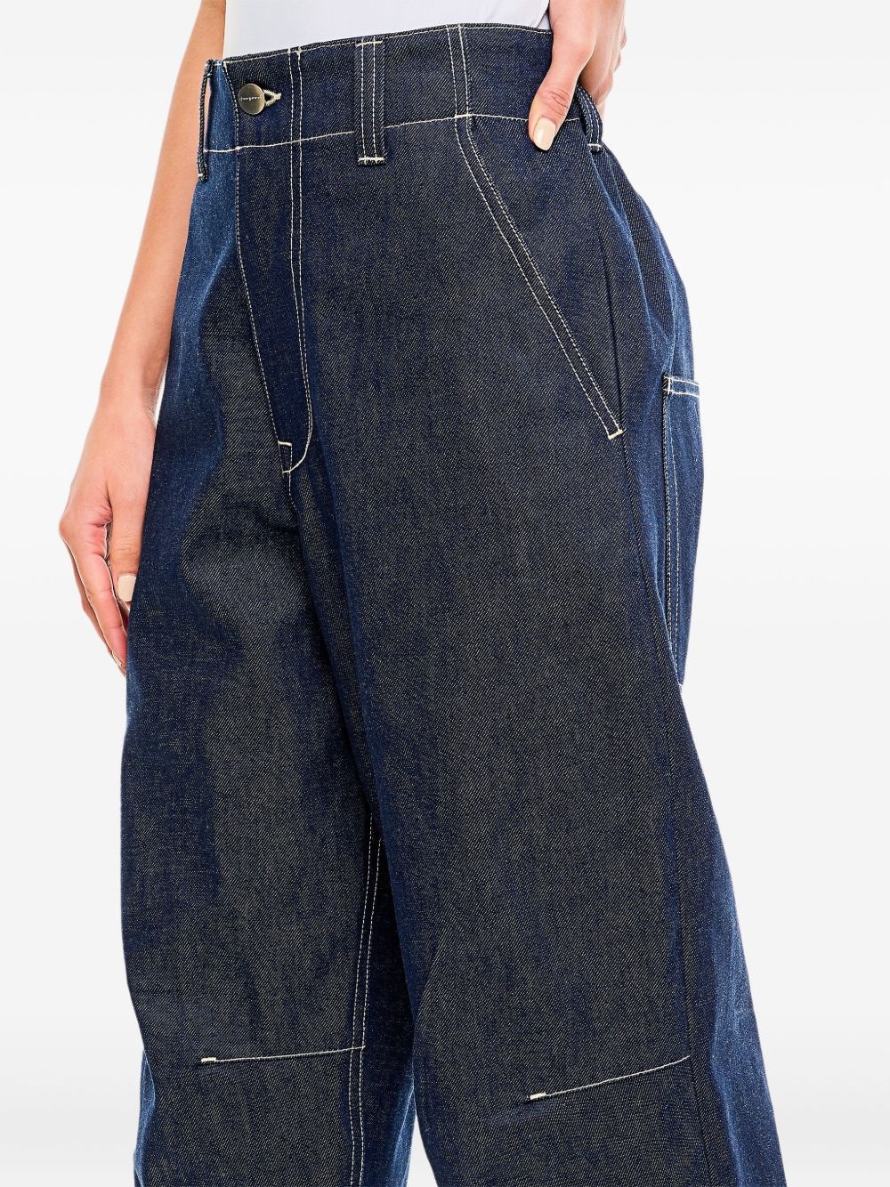 high-rise wide-leg jeans - 4