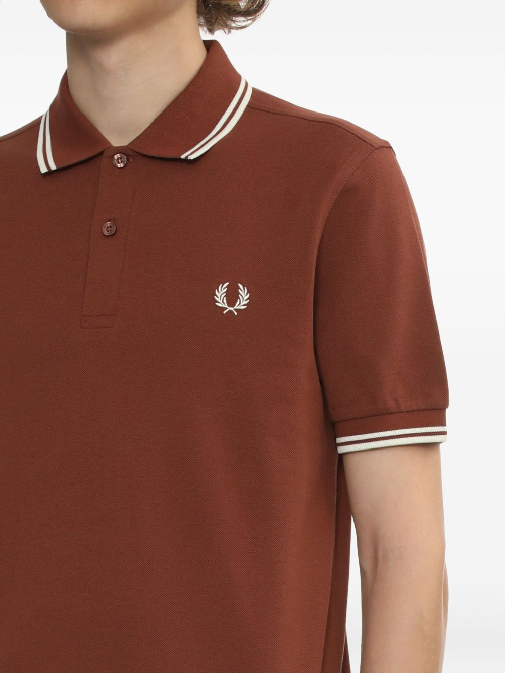 tipped-collar polo shirt - 5