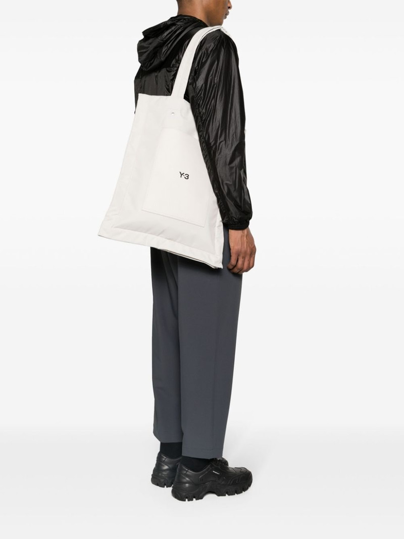 Y-3 logo-print padded tote bag outlook