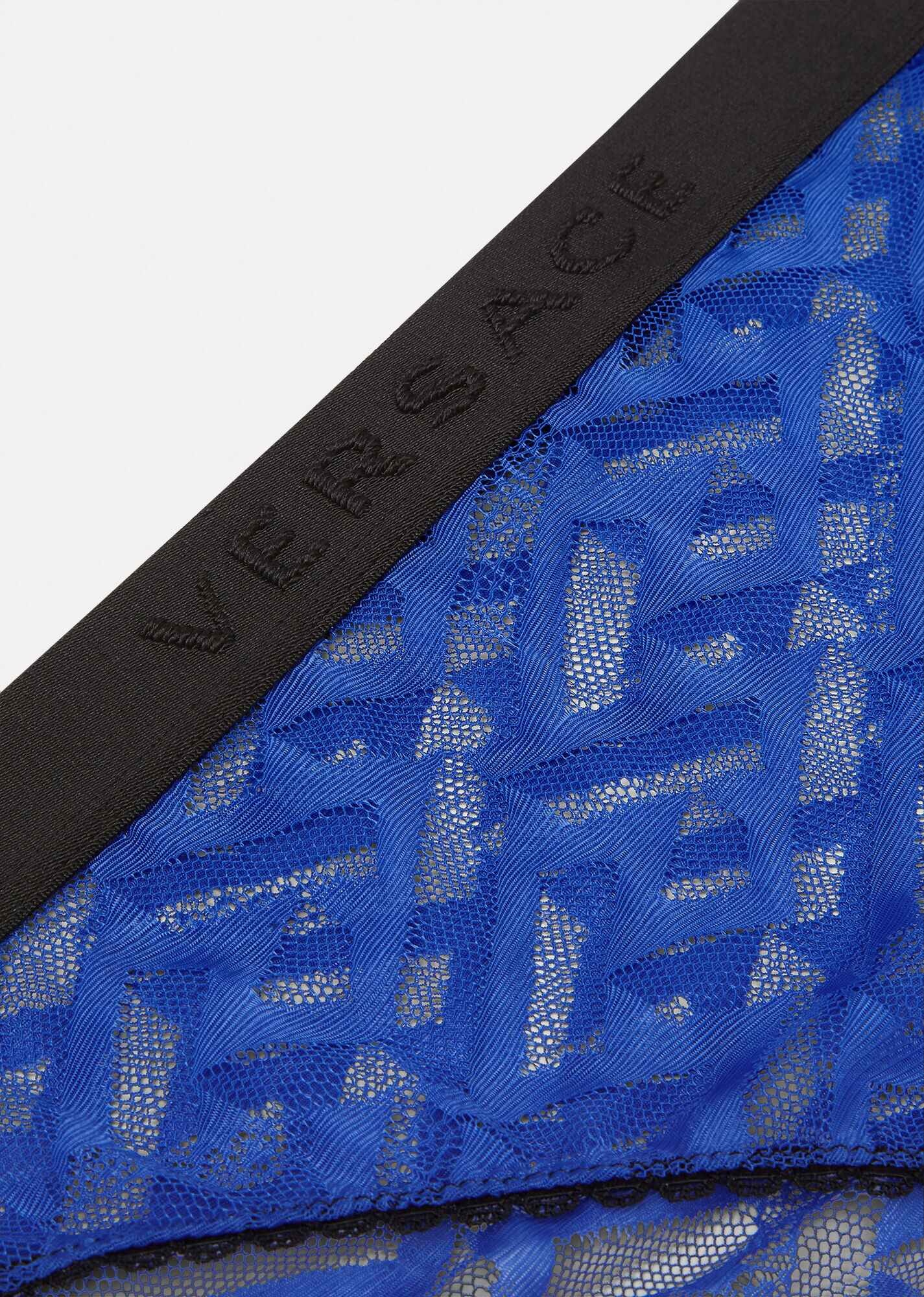 Greca Signature Print Tulle Briefs - 2