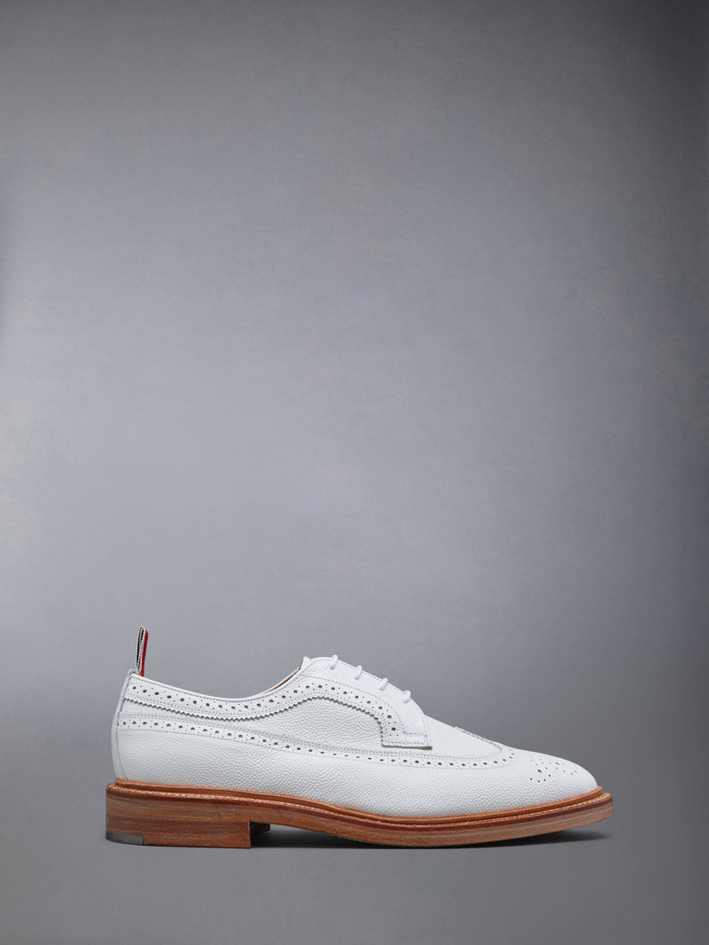 LONGWING BROGUE W/ LEATHER SOLE IN PEBBLE GRAIN LEATHER 1