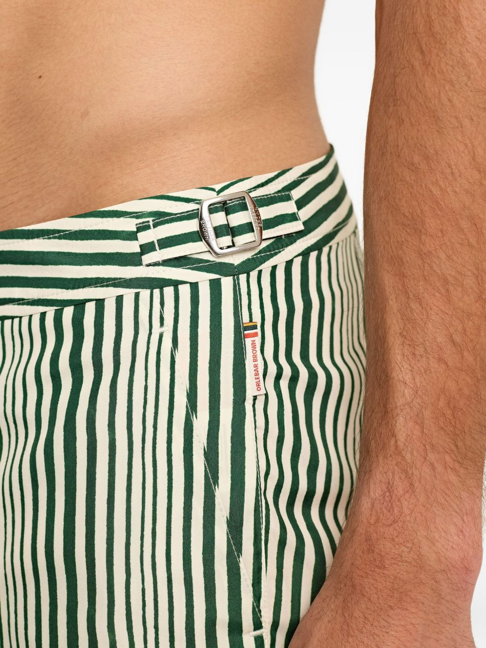 striped swim shorts - 5