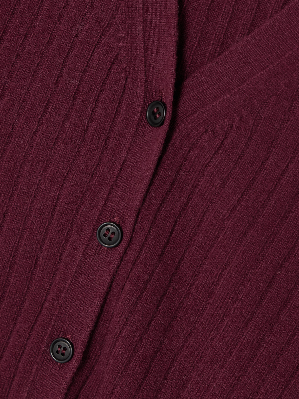 Katya Ribbed Cashmere Cardigan - 5