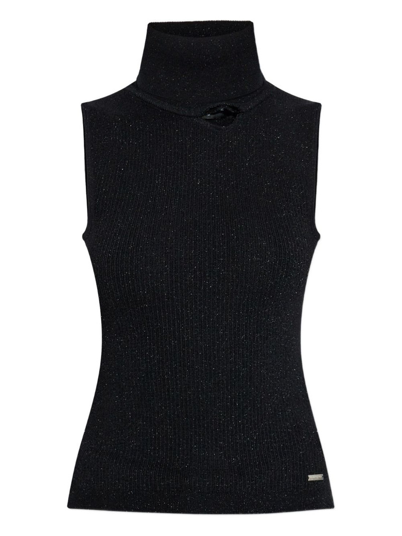 sleeveless turtleneck top 1