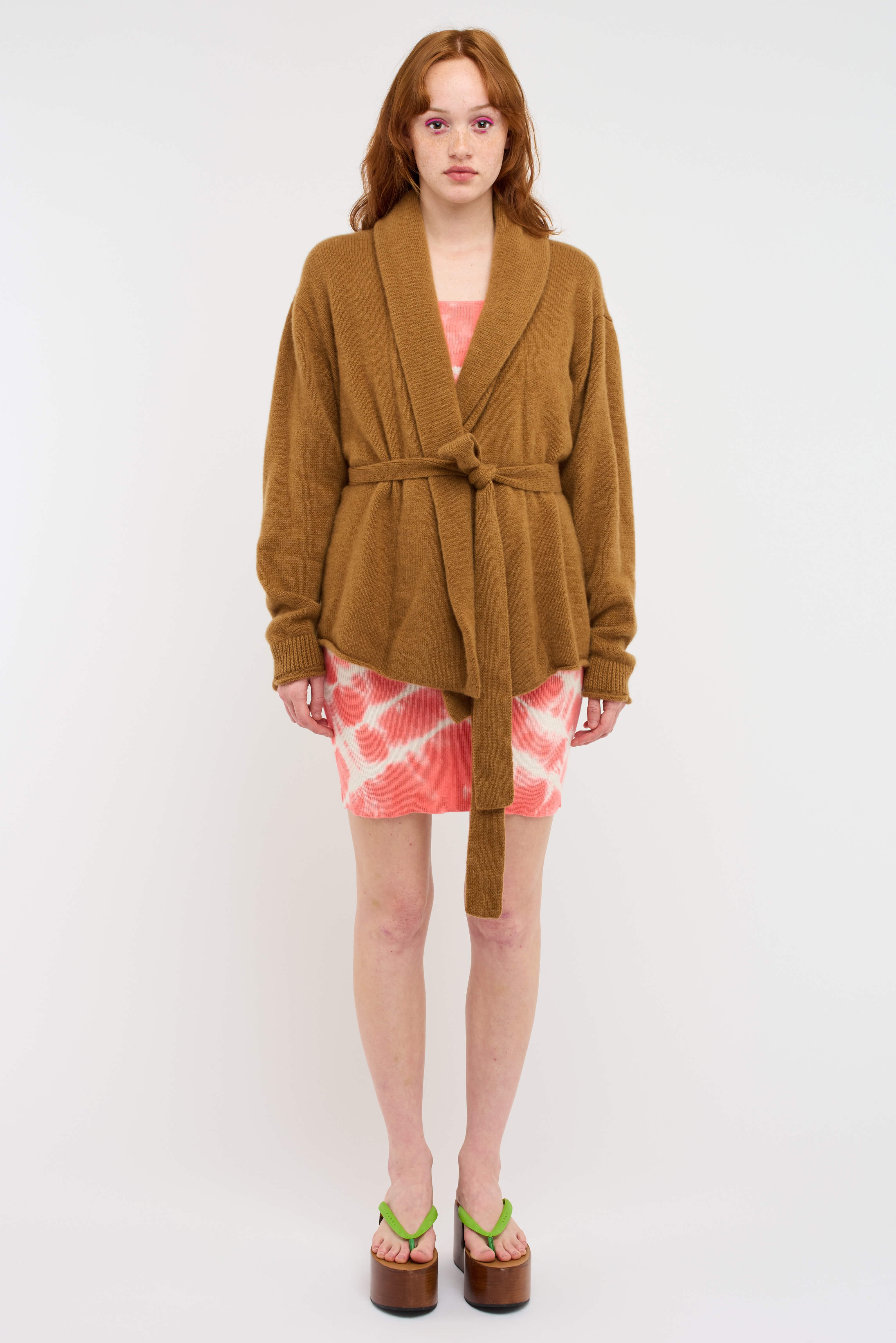 BELTED WOMEN'S CARDIGAN - 4