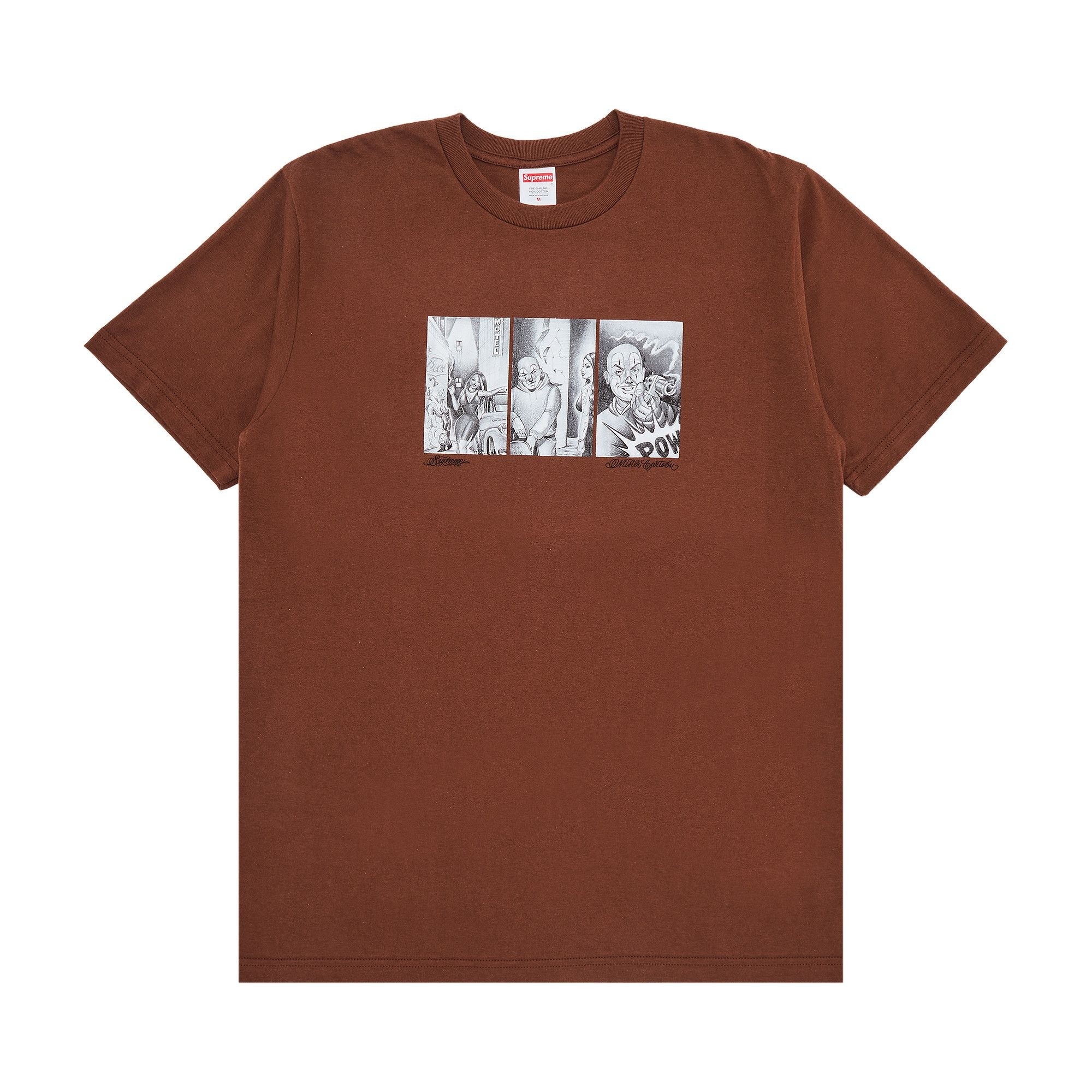 Supreme Mister Cartoon Pow Tee 'Brown' - 1