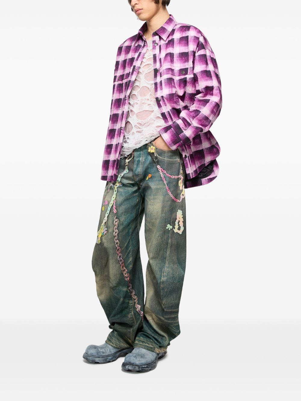checked shirt - 3