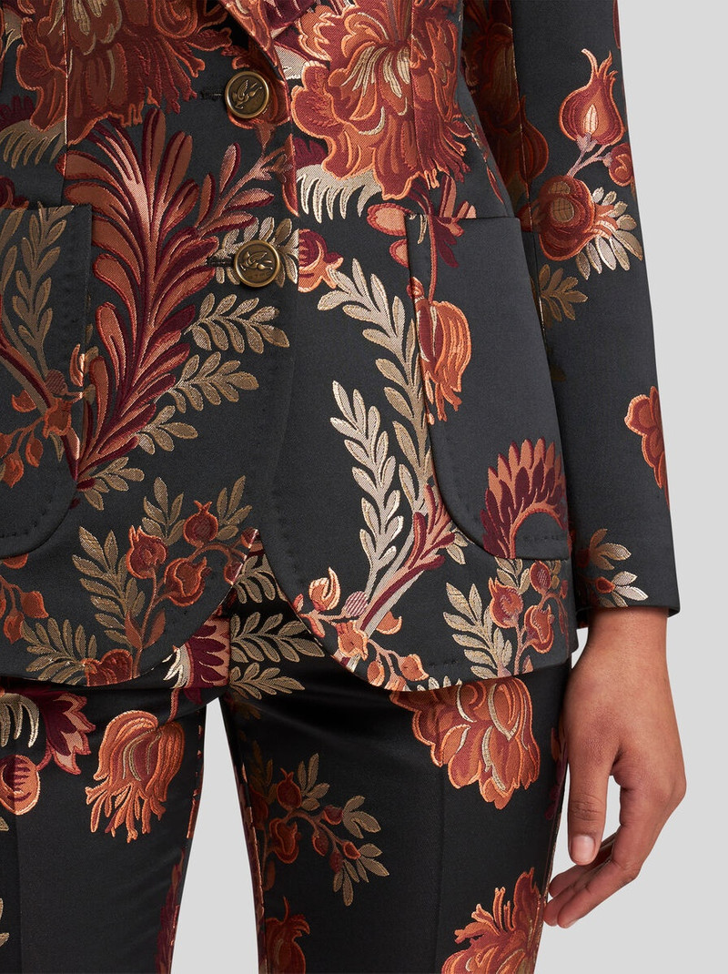 Etro SINGLE-BREASTED JACQUARD JACKET outlook