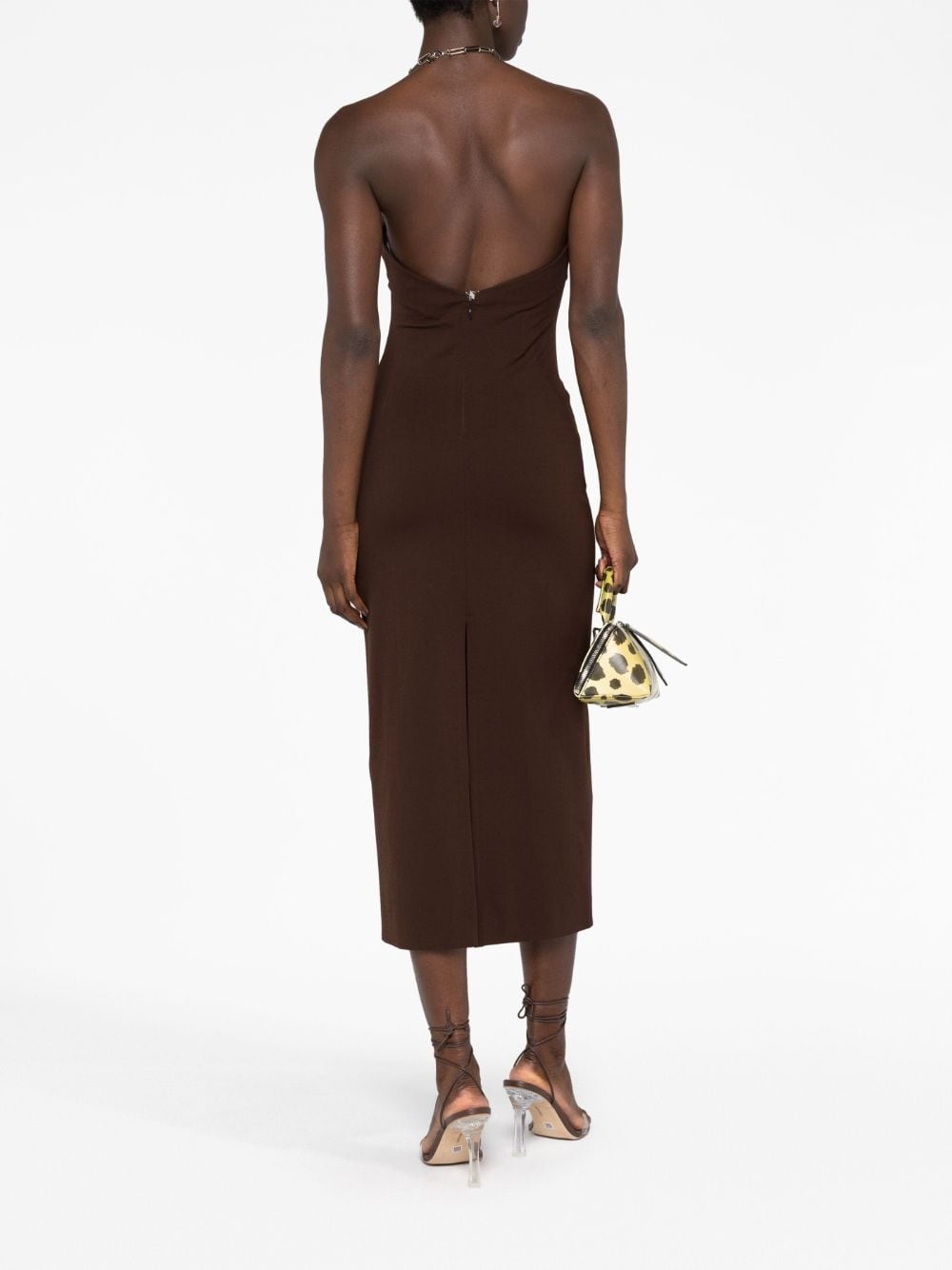 halterneck midi dress - 4